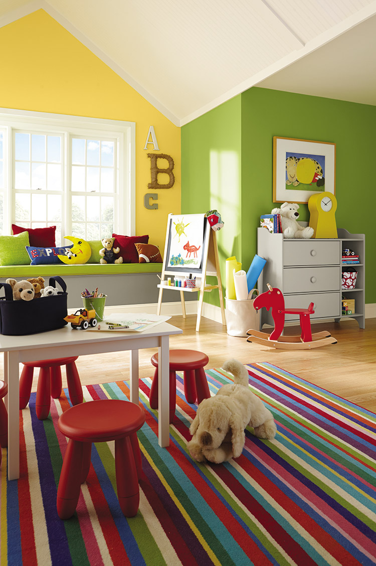 Цвет детской комнаты. Покраска детской. Цвет стен в детской. Фото. Палитры. Схемы