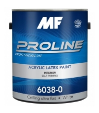 Акриловая глубокоматовая краска для потолков Proline Blue 6038 3,8 л