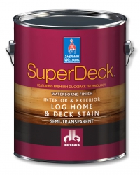 Воднодисперсионная полупрозрачная пропитка для дерева SuperDeck Log Home & Deck WB Stain 3,8 л